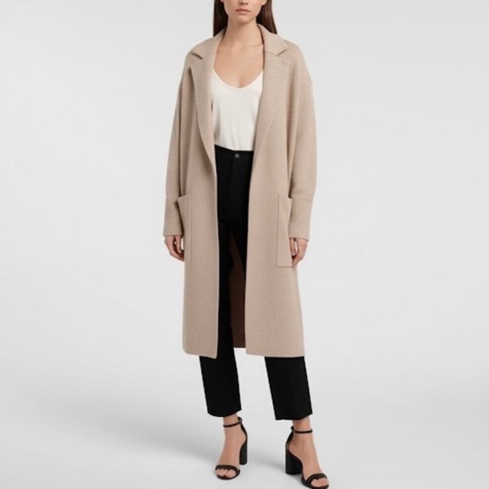 NWT J.Crew Ella Open-Front Long Sweater Blazer Women Size XXS